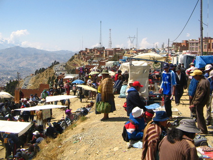 IMG 8740 De markt op El Alto het hoge gedeelte van La Paz