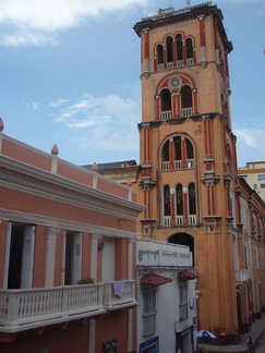 2008 Pan-Col 888 - Uitzicht vanuit ons hostel in centrum Cartagena