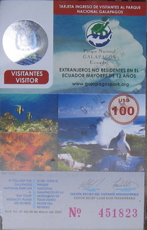 IMG 1898 Galapagos entree kaartje