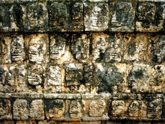 Chichen Itza detail from the platform of the skulls kjhauger