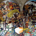 Mexico City Murales van Diego Rivera Kampf der Klassen brawob
