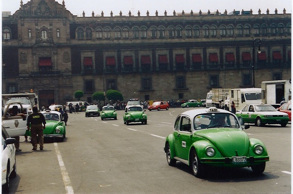 Mexico City Zocalo Kever taxis