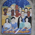 IMG 4139 Mozaiek bij de oude Jail Nooit meer Somoza