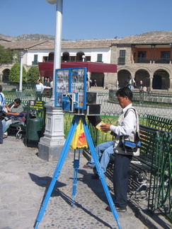 IMG 4107 Ouderwetse fotografie op Plaza de Armas