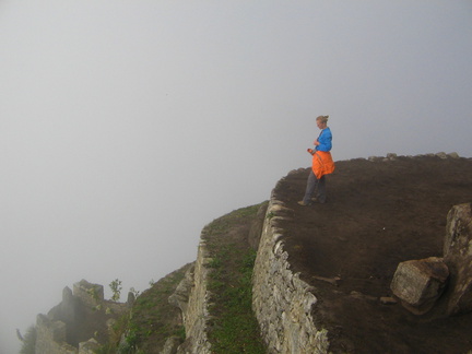 IMG 7667 Bas bovenop Huayna Picchu en wat een uitzicht
