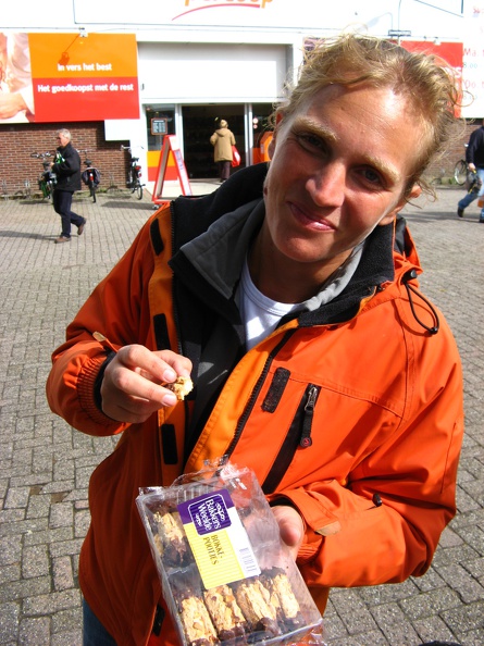 IMG_4289 - Bas showing the Bokkepootjes, typical dutch cookies.JPG
